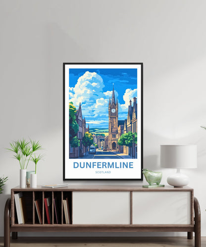 Dunfermline Travel Poster- Royal Roots of Dunfermline