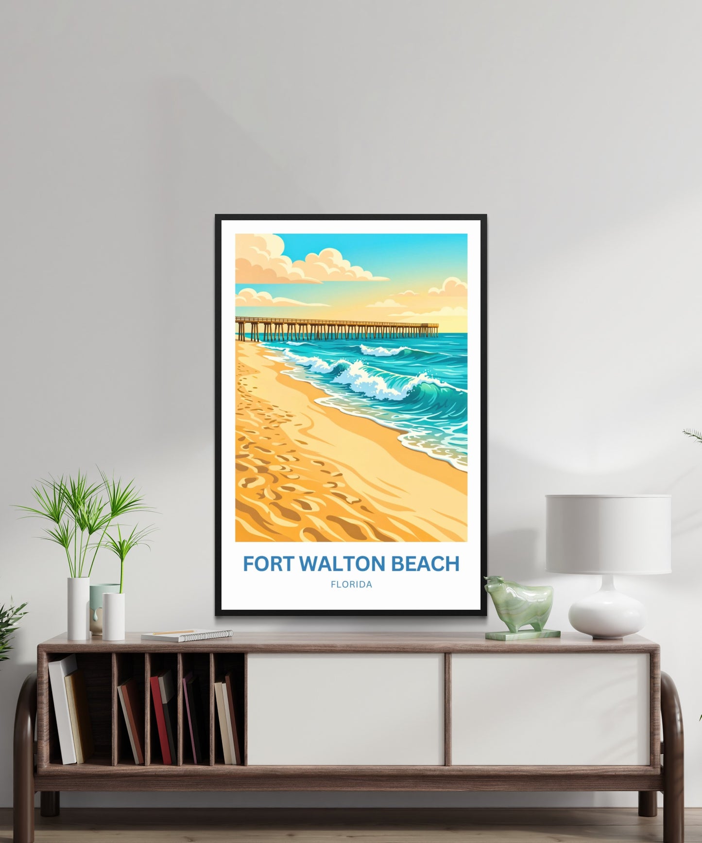 Fort Walton Beach Travel Poster - Sun Set Vibe