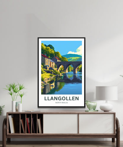 Llangollen Travel Poster - Timeless Bridge