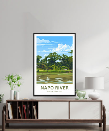 Napo River Travel Poster - Rainforest