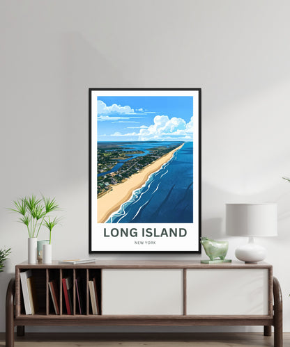 Long Island Travel Poster -  Atlantic Breeze