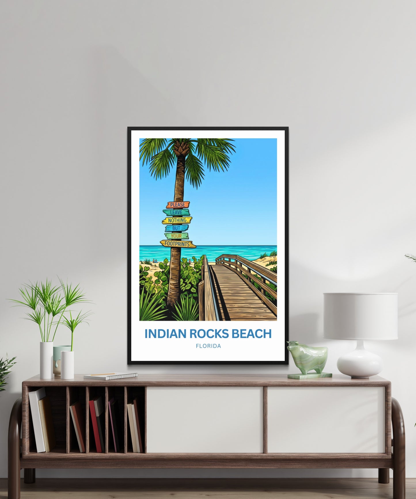 Indian Rocks Beach, Florida Travel Poster