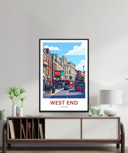 West End Travel Poster - Theatre Street