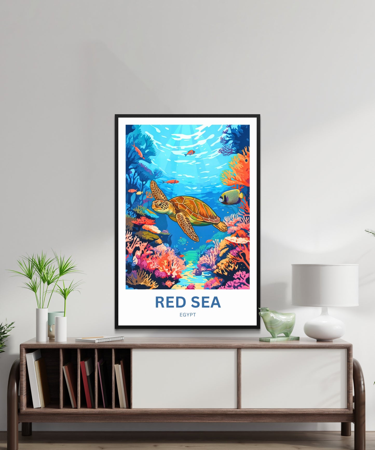 Red Sea Travel Poster - Hidden Reefs