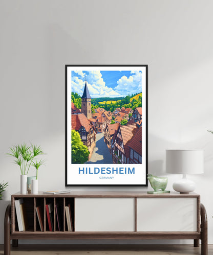 Hildesheim Travel Poster- Germany Heritage & Harmony