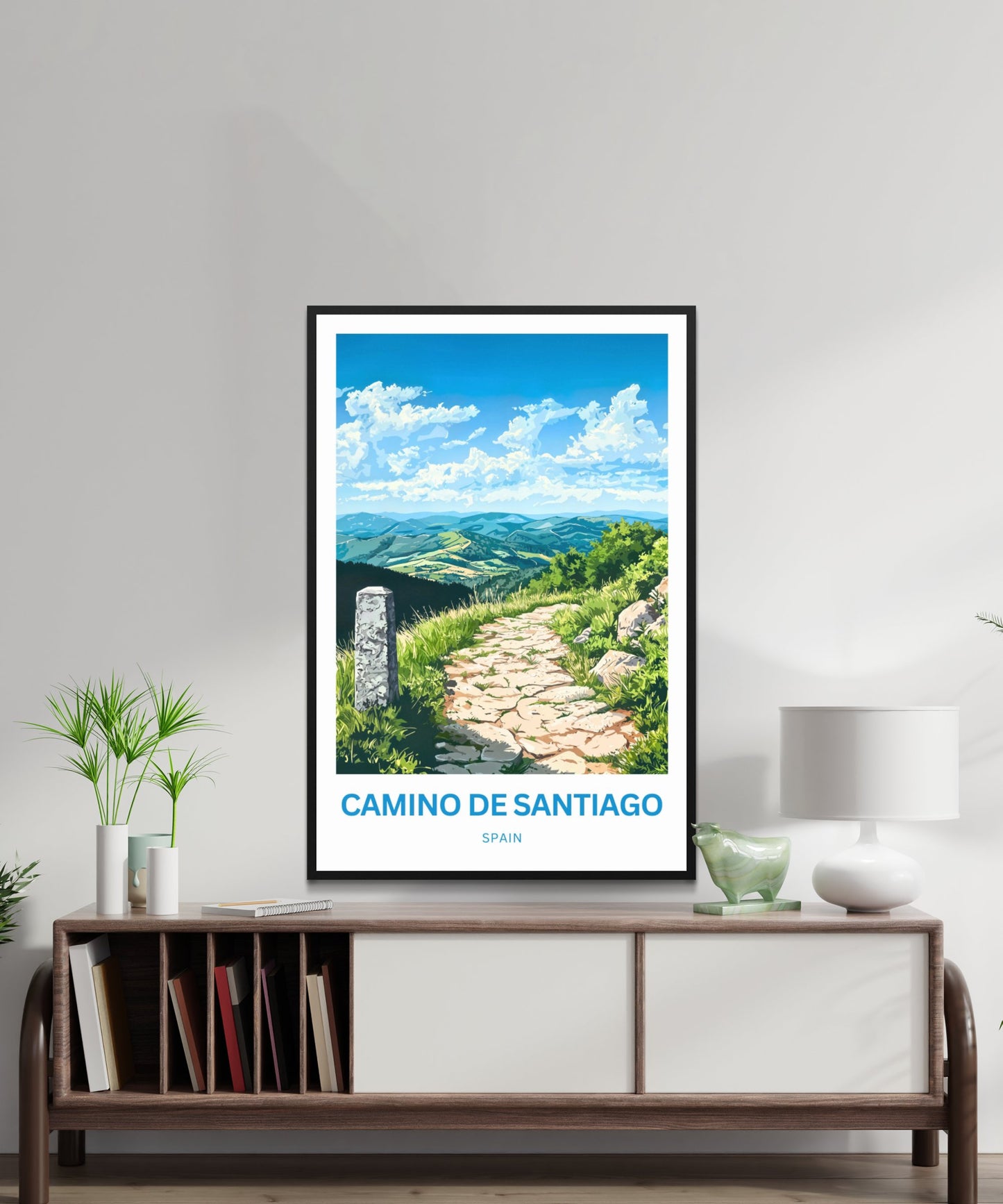 Camino de Santiago Travel Poster - Breathtaking Scenery of the Camino