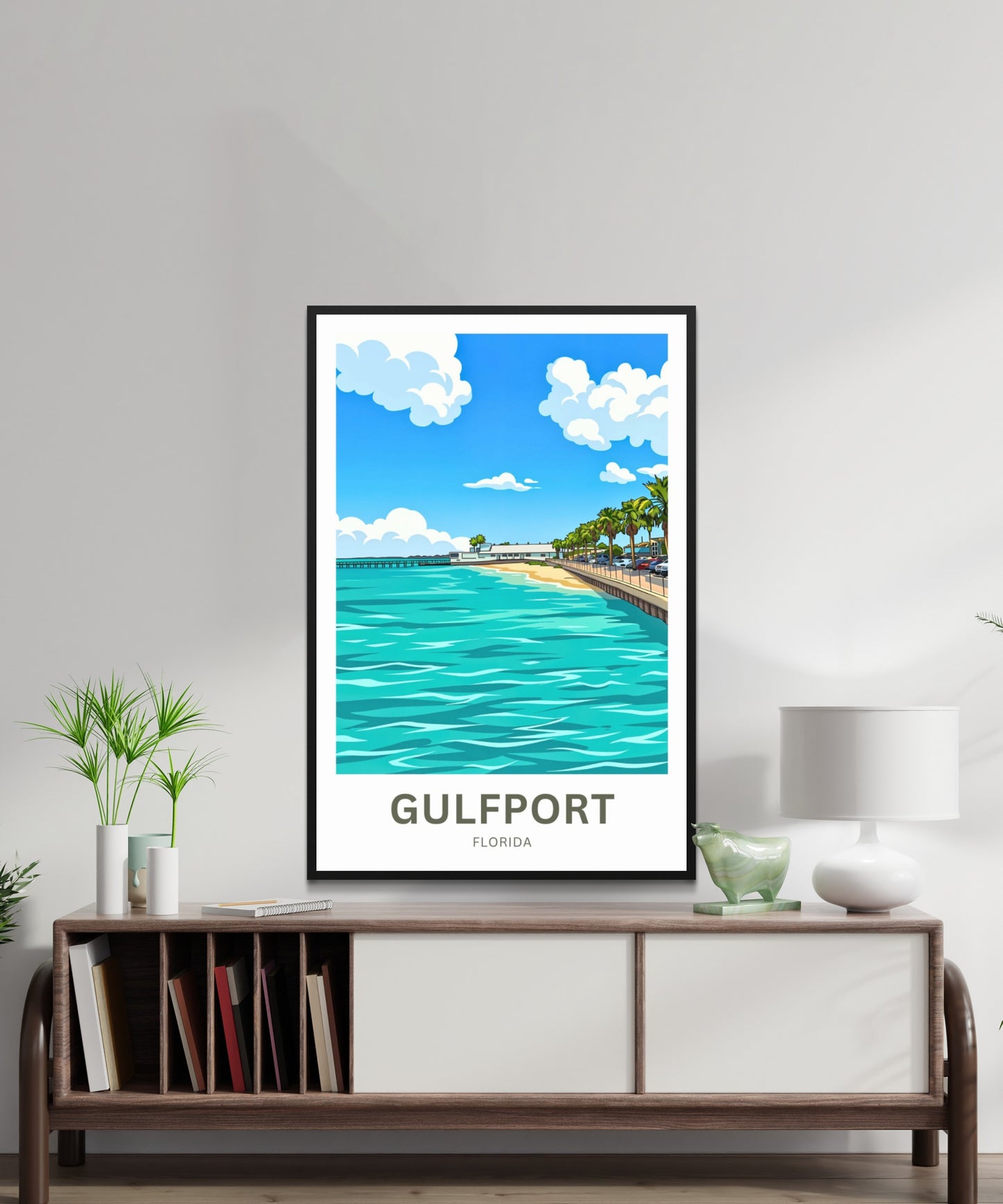 Gulfport, Florida Travel Poster - Coastal Living