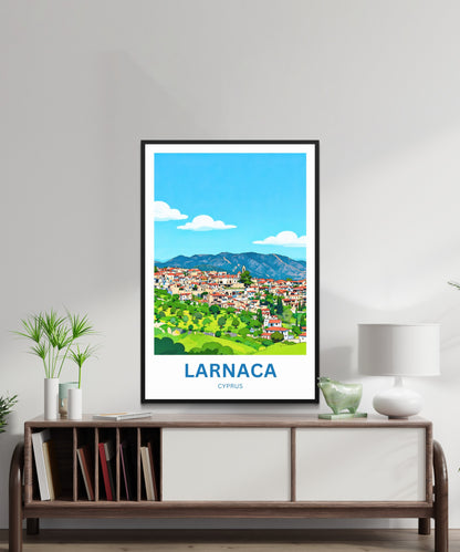 Larnaca Travel Poster - District, Cyprus