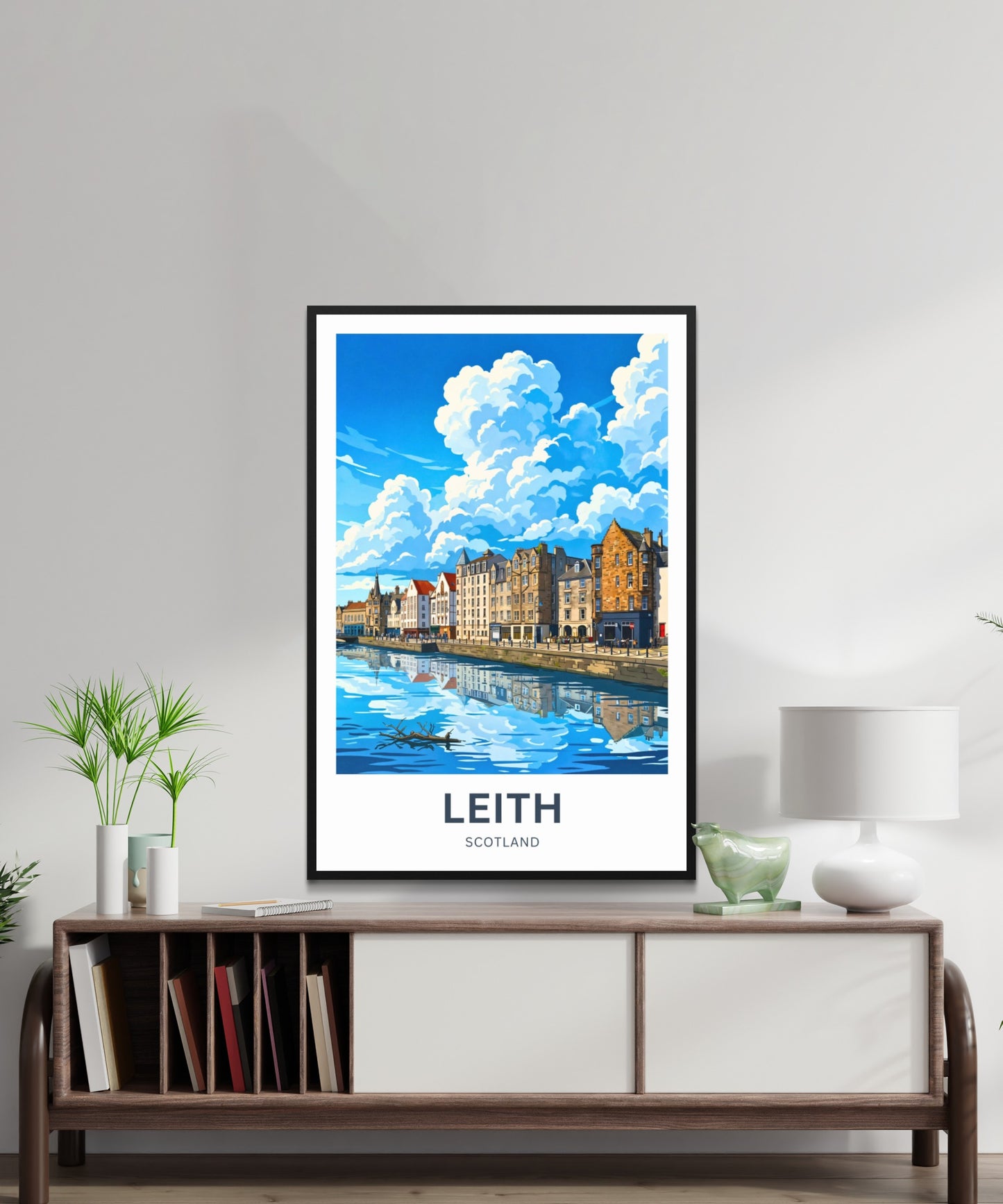 Leith Travel Poster - Vibrant Harbor