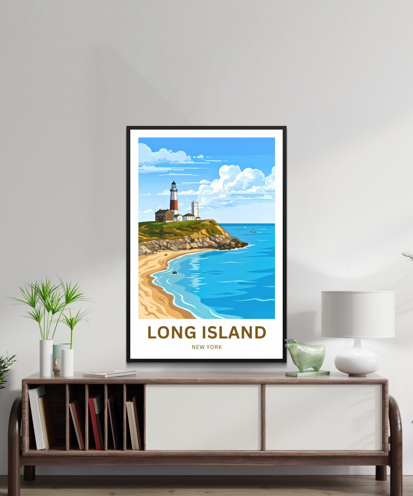 Long Island Travel Poster -  Montauk Lighthouse