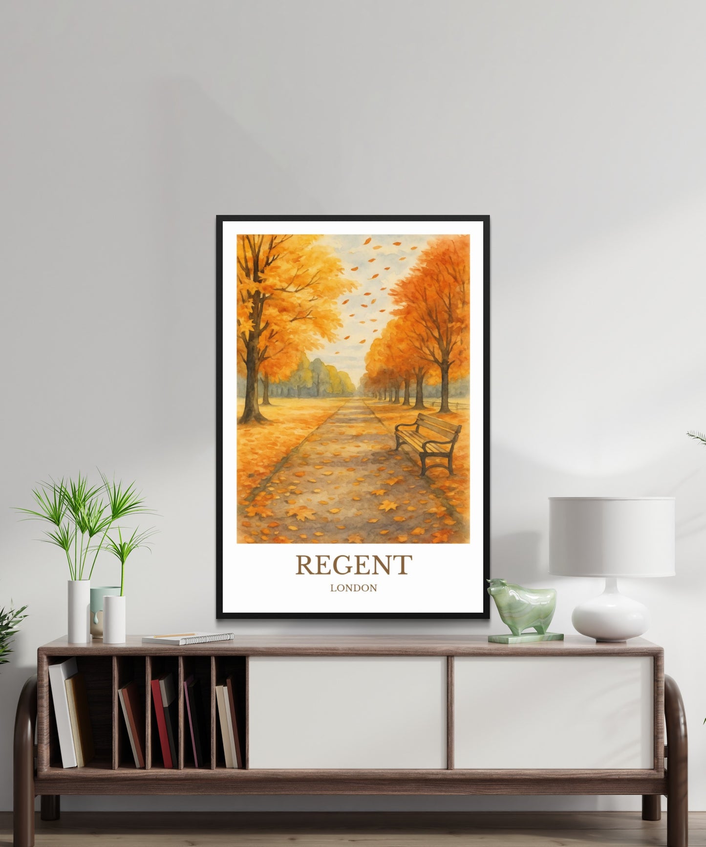 Regent’s Park, Watercolor design poster, London Print, Regent’s Park Wall Art