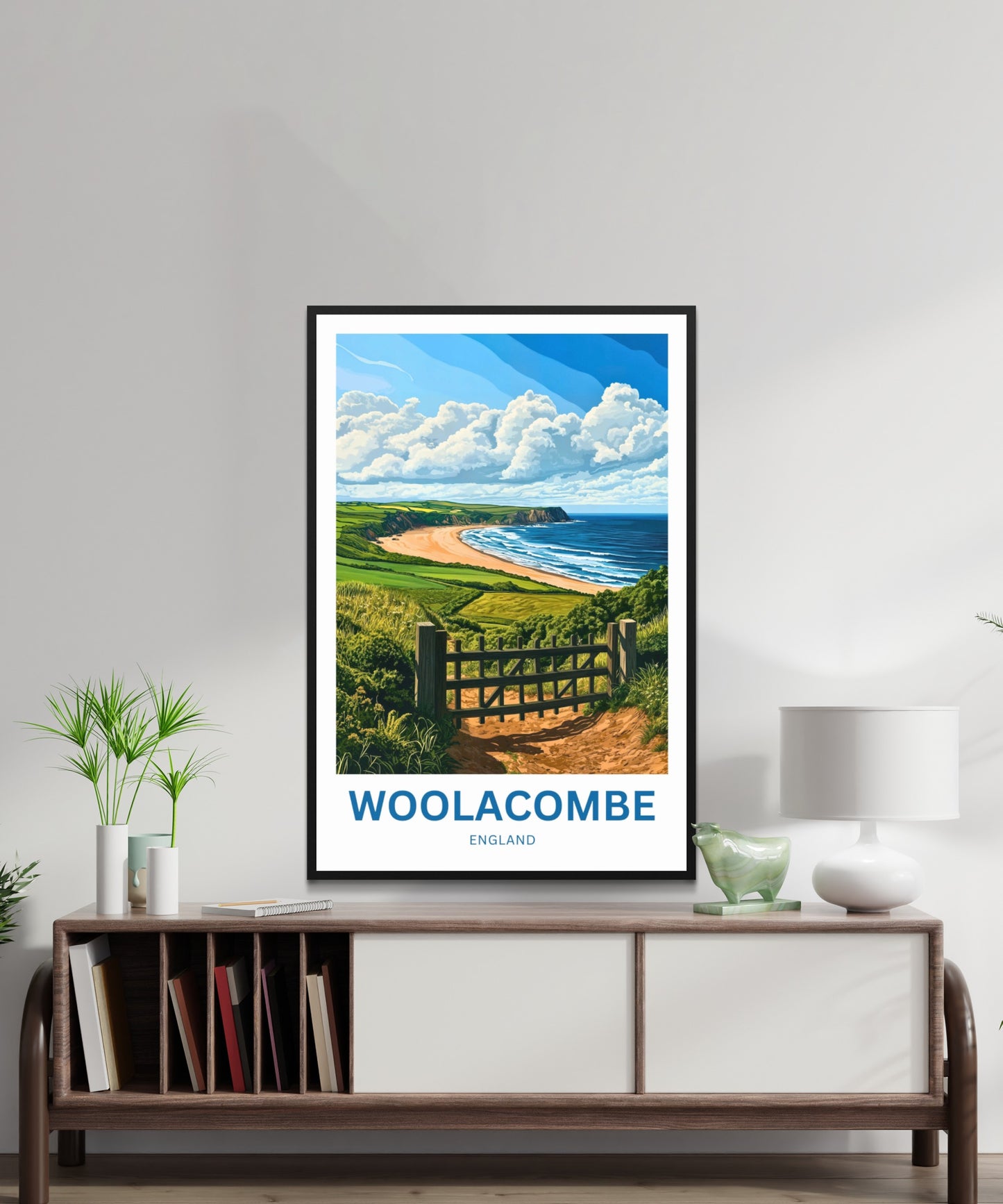 Woolacombe Travel Poster - Devon, England