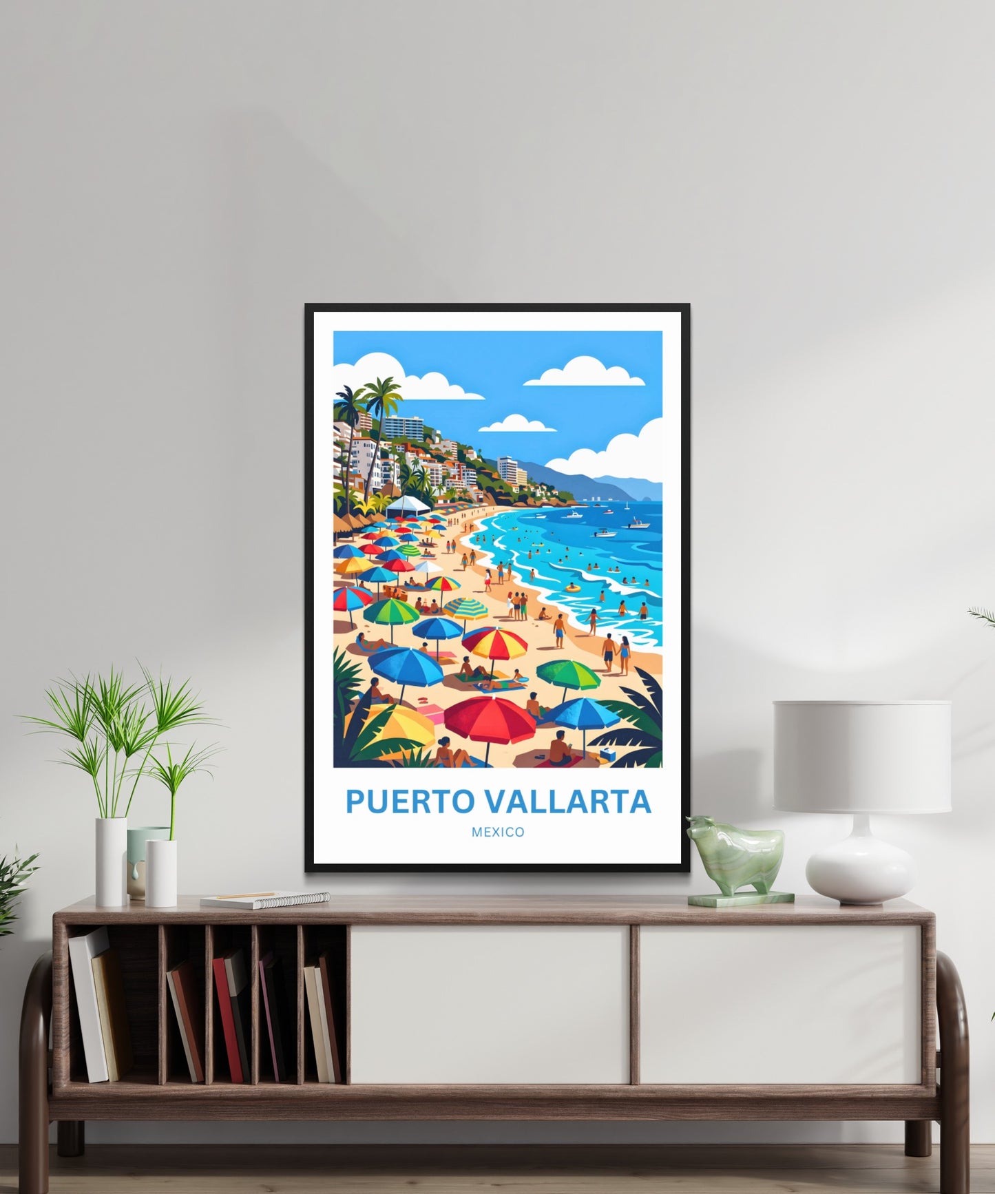 Puerto Vallarta  Travel Poster - Beach Days View