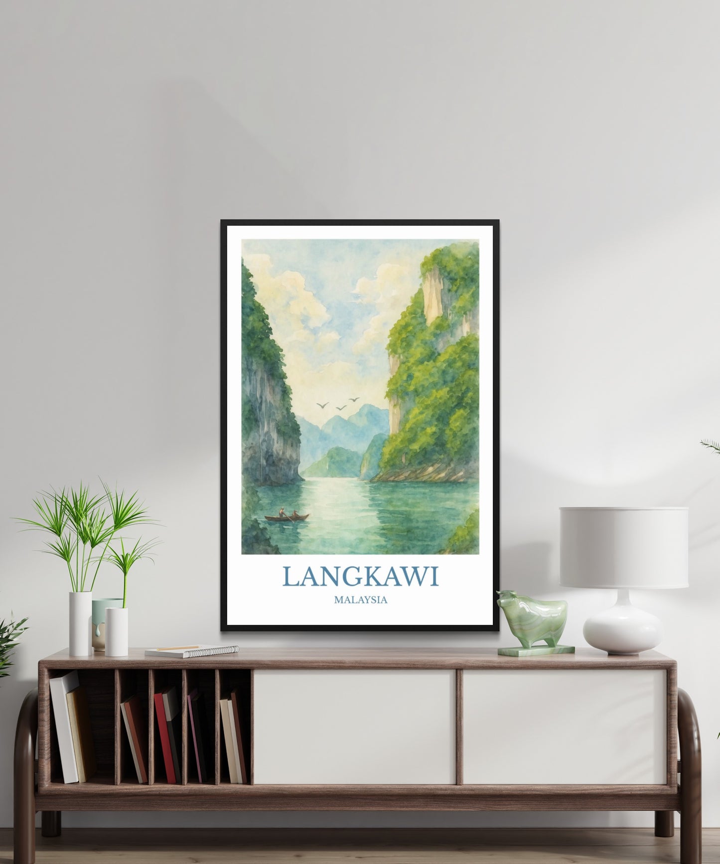 Langkawi, Watercolor design poster, Malaysia Print, Langkawi Wall Art