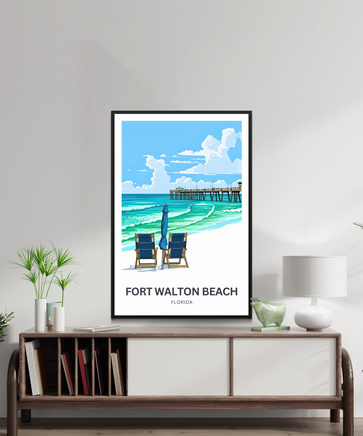 Fort Walton Beach Travel Poster - Beach Therapy