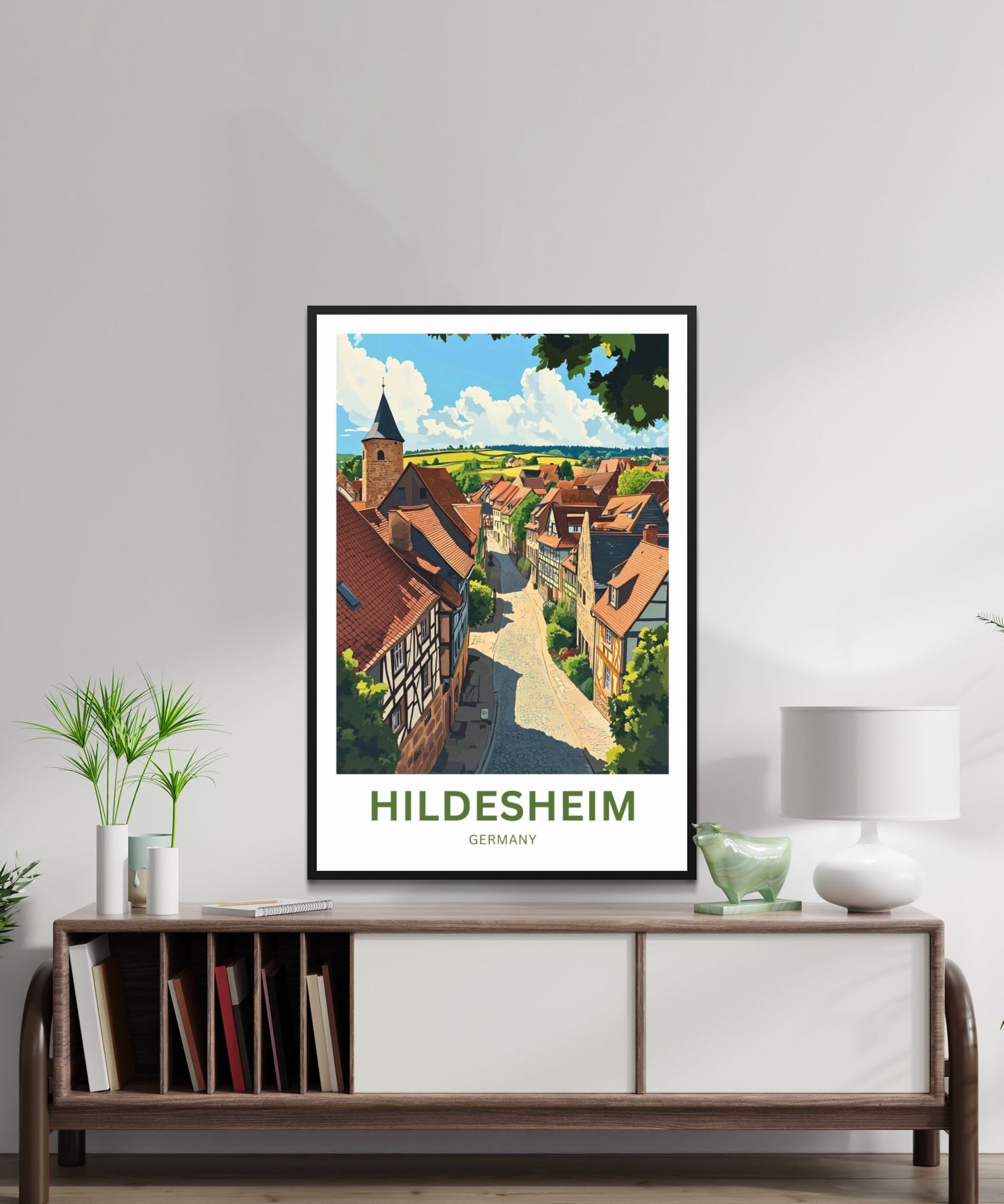Hildesheim Travel Poster- Germany Where History Lives