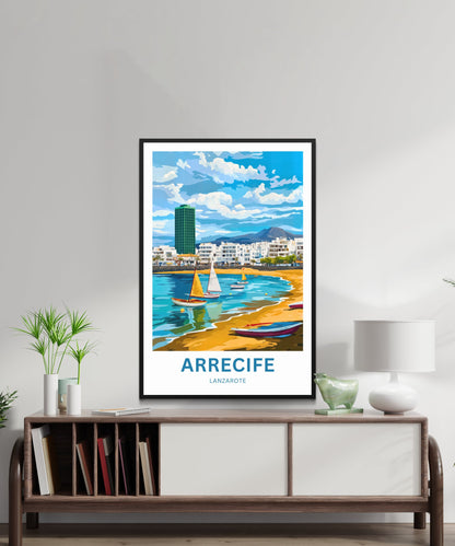 Arrecife Travel Poster- Lanzarote’s Urban Oasis