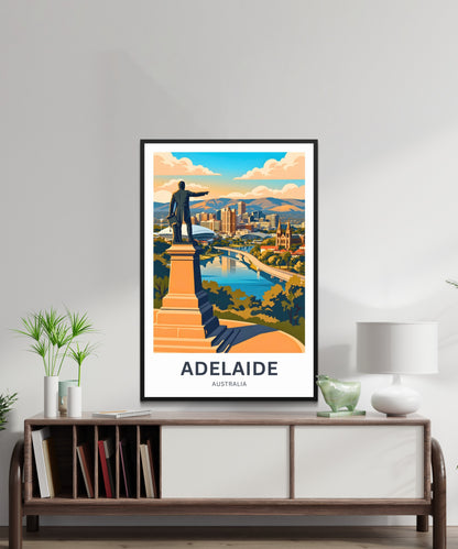 Adelaide Travel Print - City View