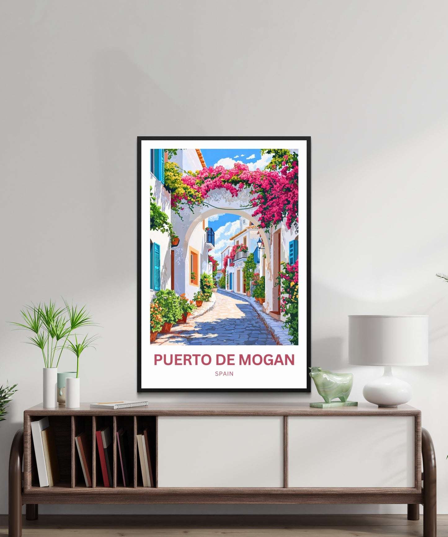 Puerto de Mogán Travel Poster - Captivating Street View