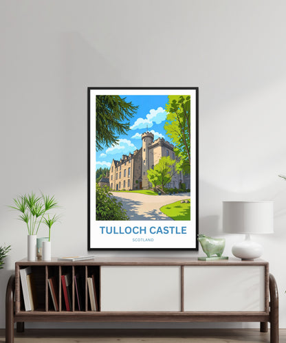 Tulloch Castle Travel Poster - Scotland