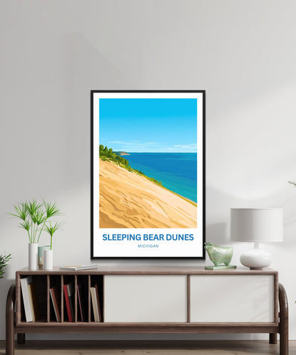Sleeping Bear Dunes Travel Poster