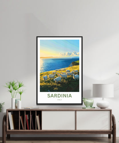 Sardinia Travel Poster - Under the Sardinian Sun