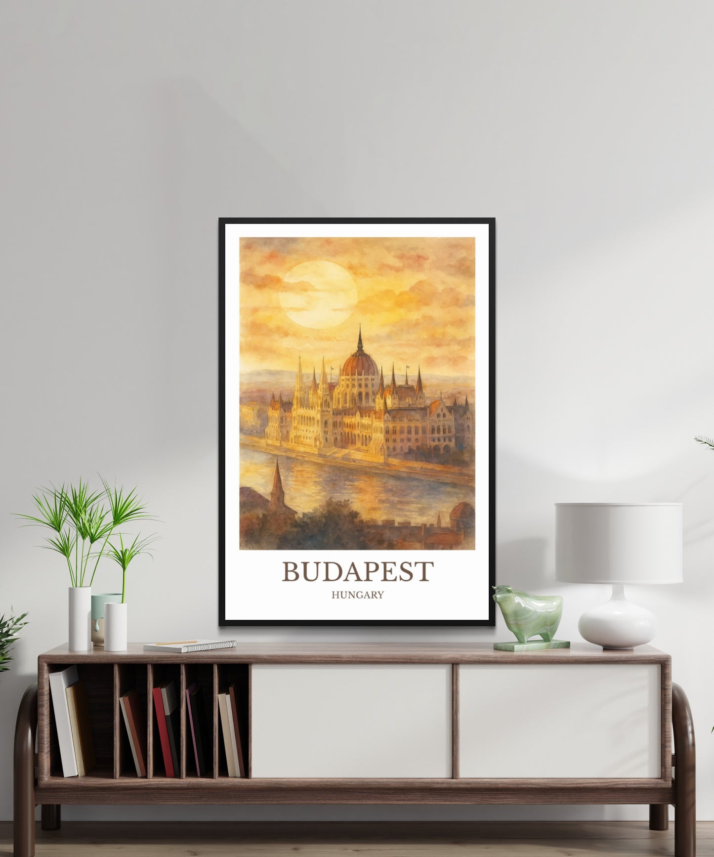 Budapest, Watercolor design poster, Hungary Print, Budapest Wall Art