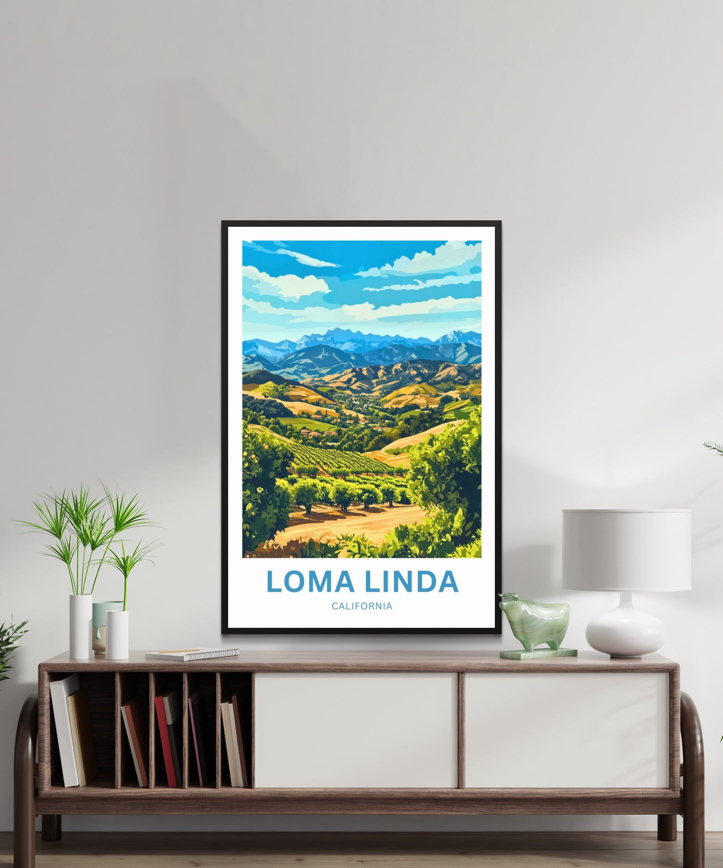 Loma Linda Travel Poster  - California Captivating Valley