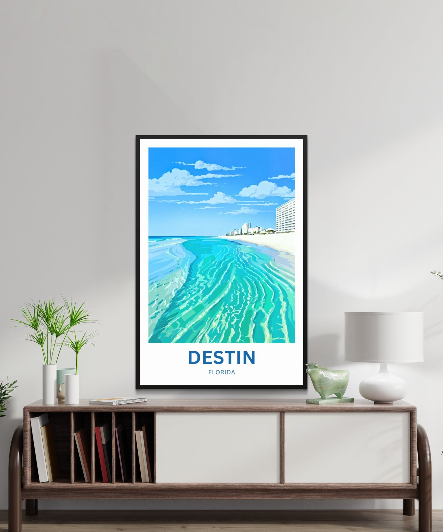 Destin, Florida Travel Poster - Emerald Coast