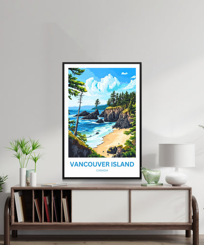 Vancouver Island Travel Poster - Where the Wild Still Lives