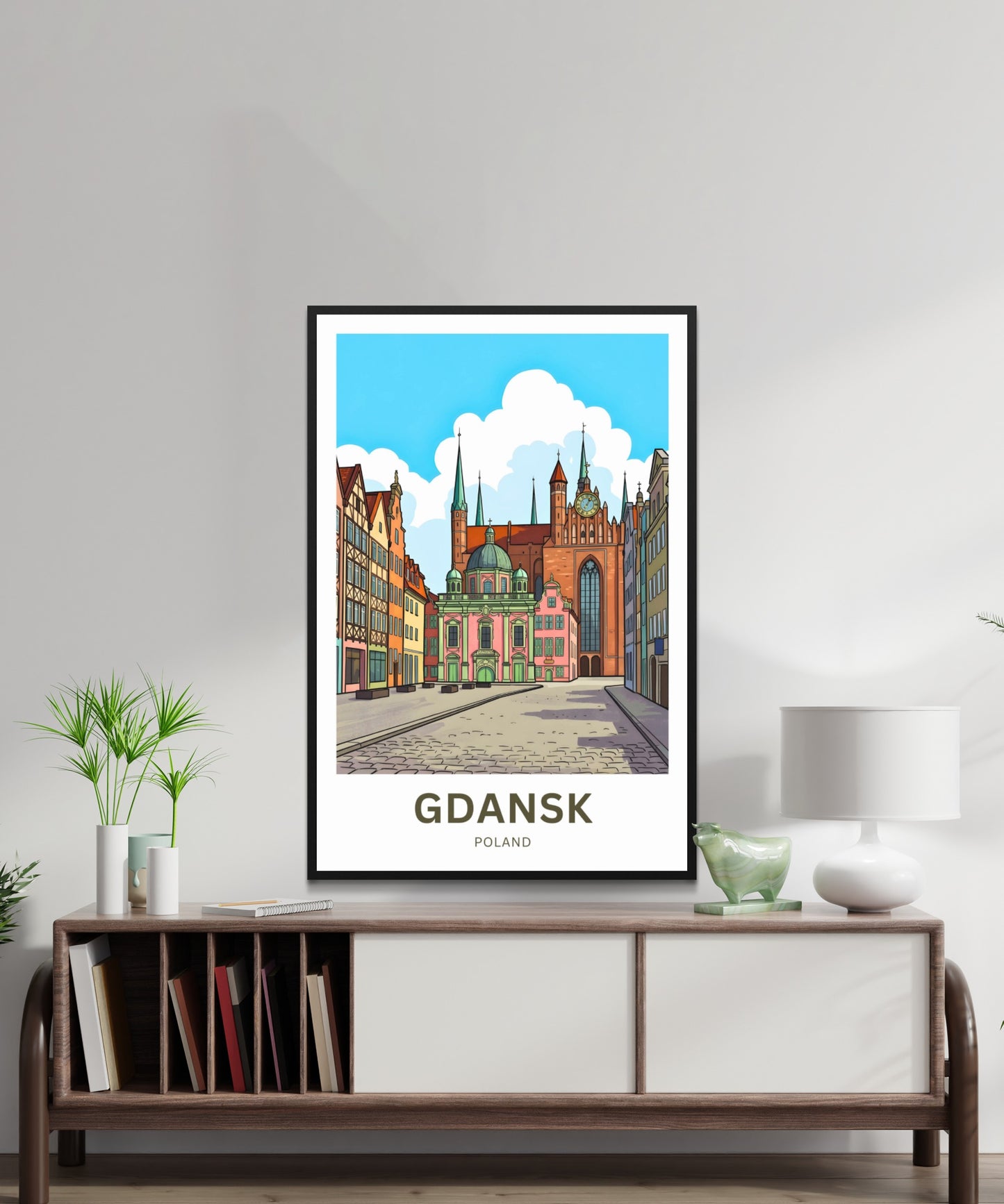 Gdańsk  Travel Poster -Cathedral Views