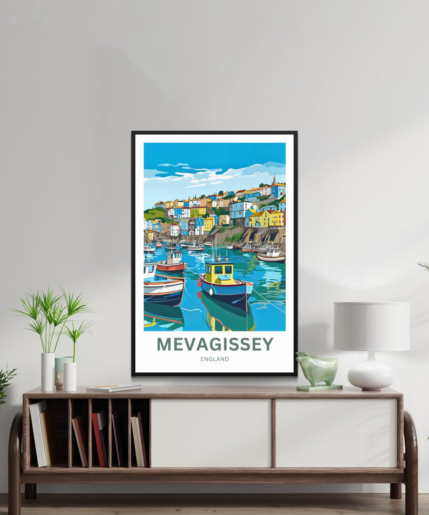 Mevagissey Travel Poster- England