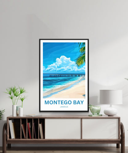 Montego Bay Travel Poster - Escape to the Caribbean