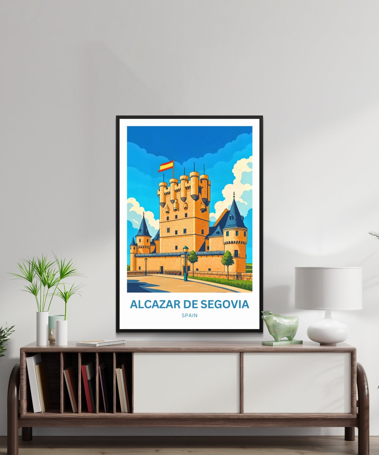 Alcázar de Segovia Travel Poster