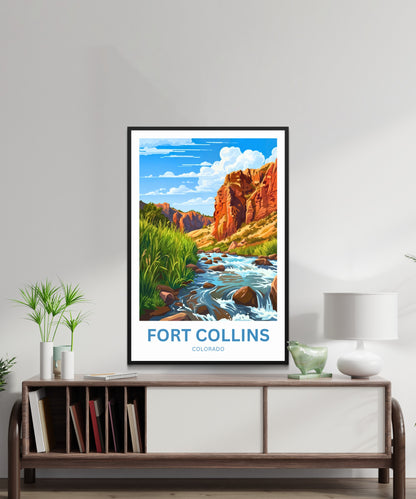 Fort Collins, Colorado Travel Poster