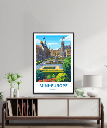Mini-Europe Travel Poster- Where Landmarks Come to Life