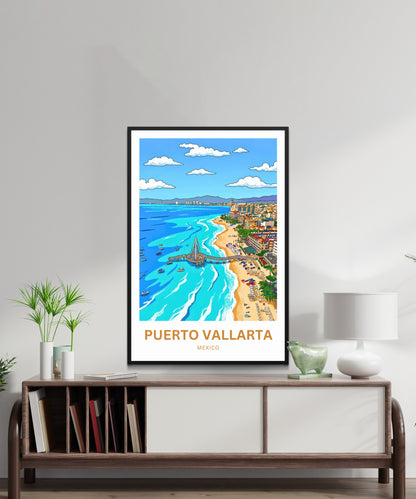 Puerto Vallarta  Travel Poster - Pacific Dreams
