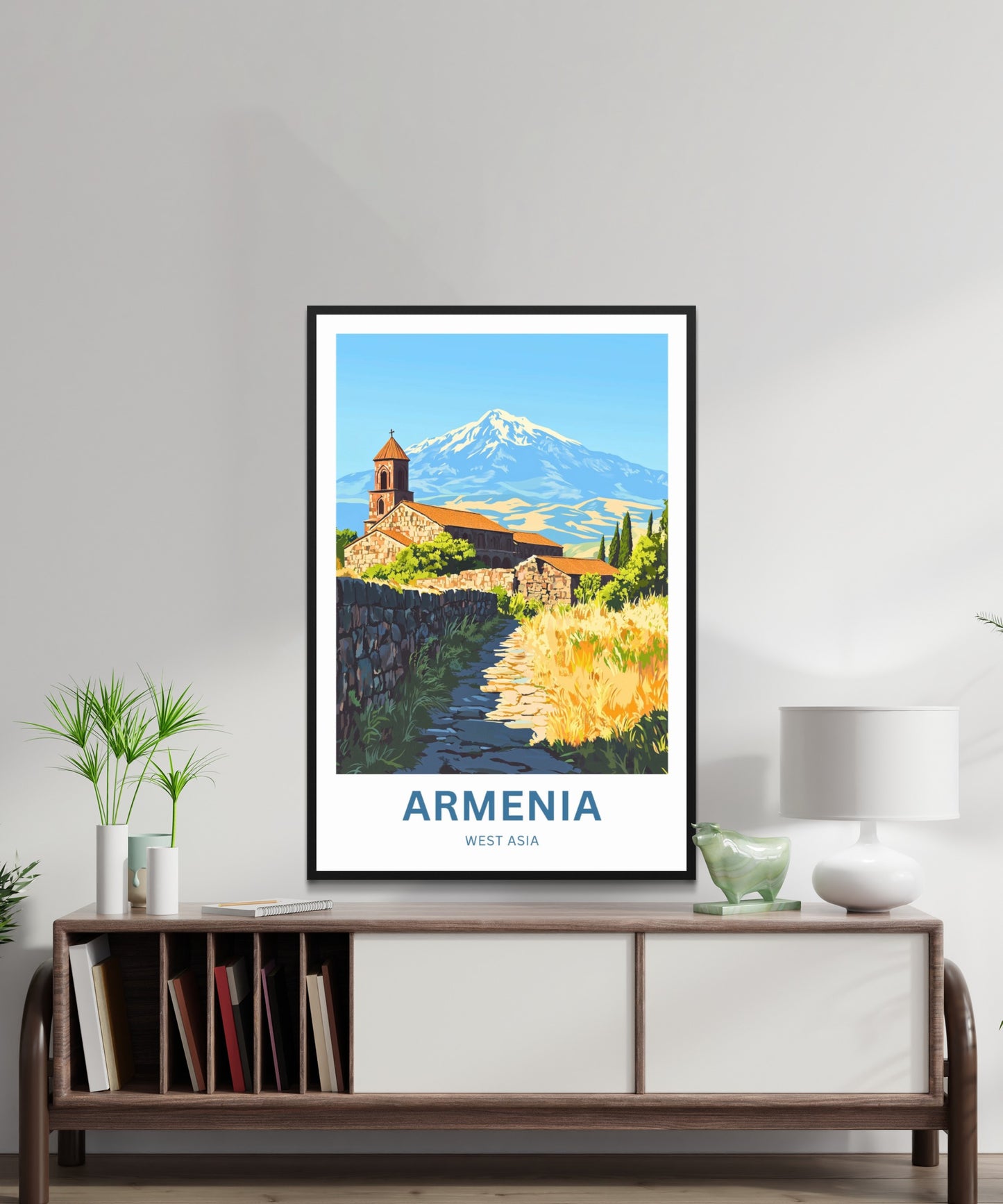 Armenia Travel Poster - Ancient Paths, Endless Views