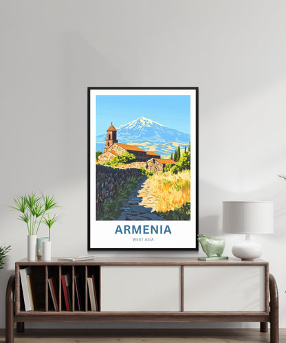 Armenia Travel Poster - Ancient Paths, Endless Views