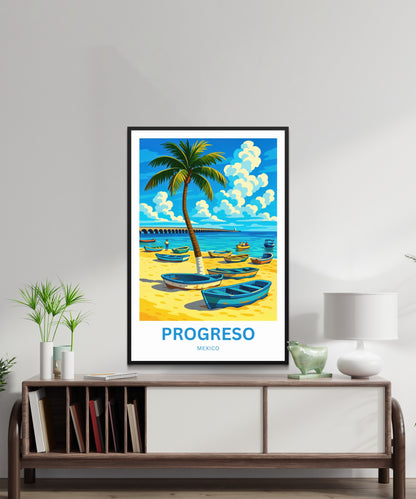 Progreso Travel Poster -  Mexico