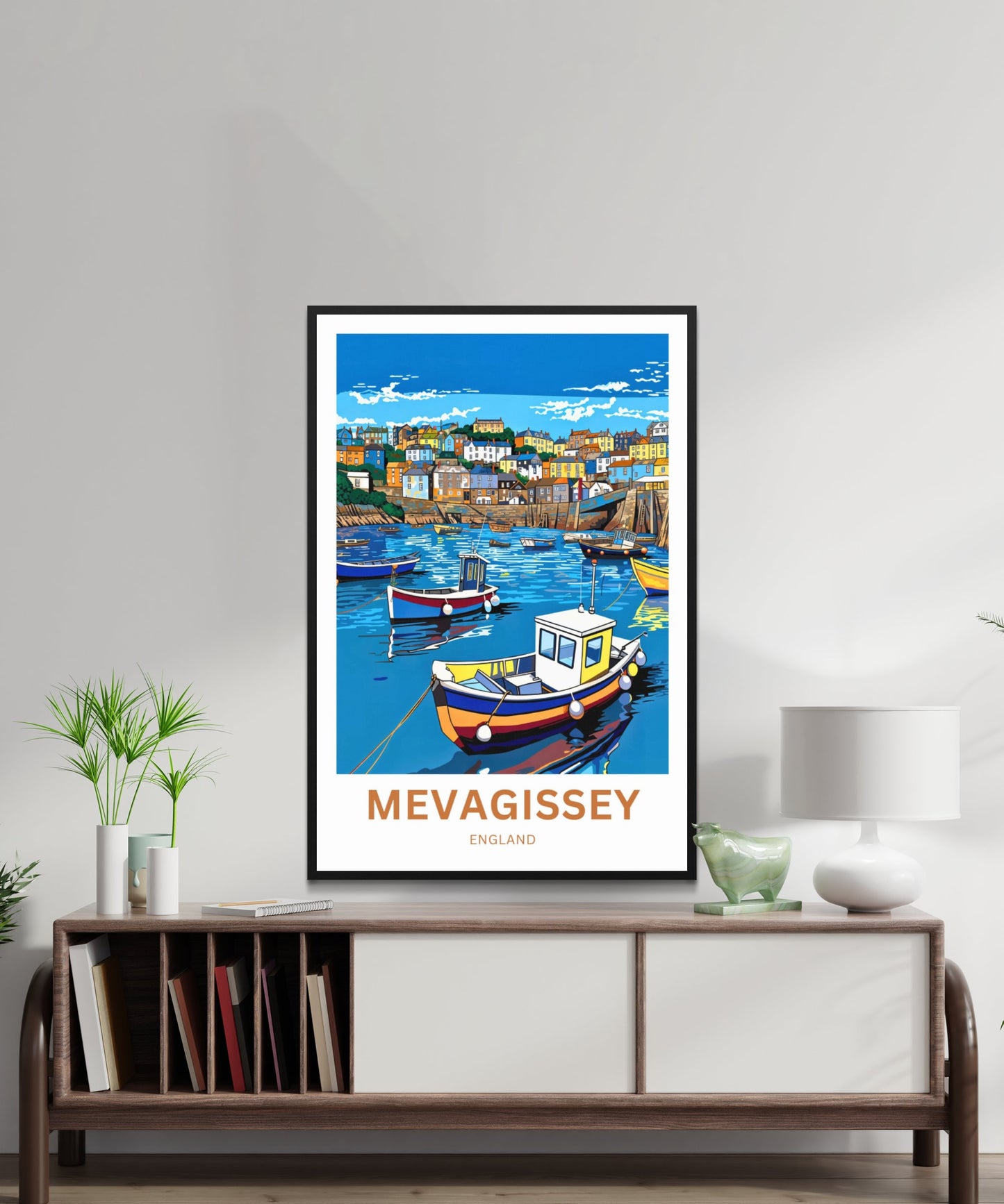 Mevagissey Travel Poster- Captivating Harbor