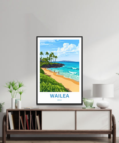 Wailea Travel Poster -  South Shore, Hawaii