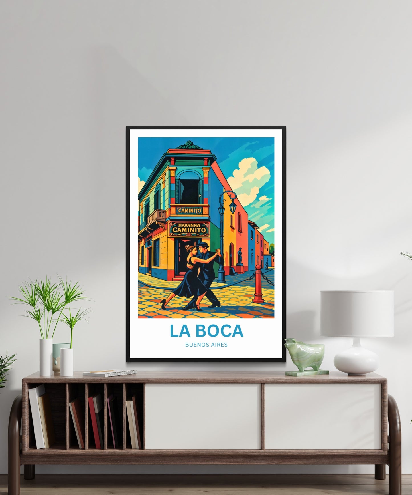La Boca Travel Poster - Caminito Street