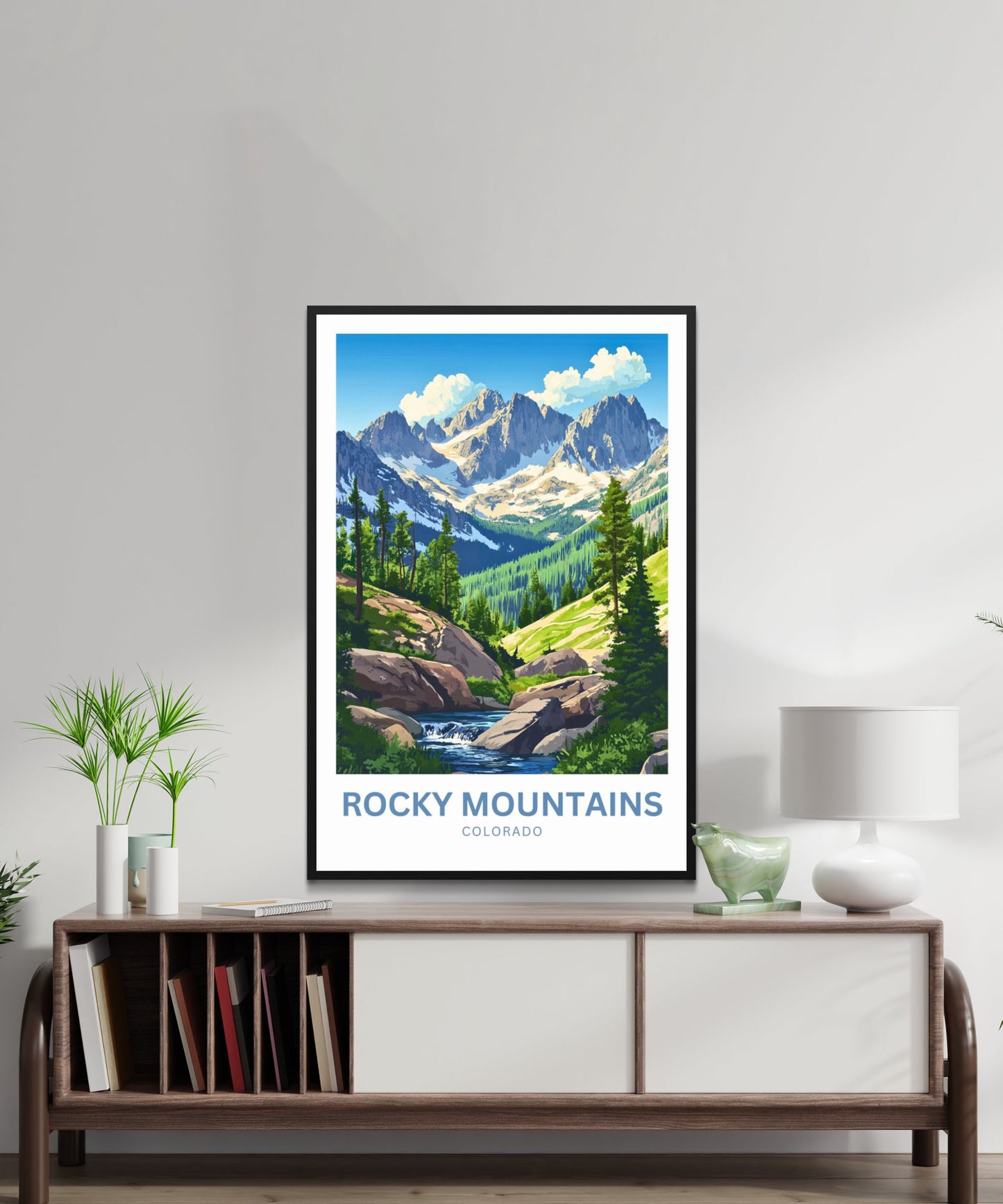 Rocky Mountains Travel Poster - Natural Wonder of Colorado