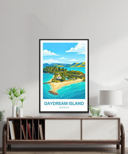 Daydream Island Travel Poster - Sunlit Shores
