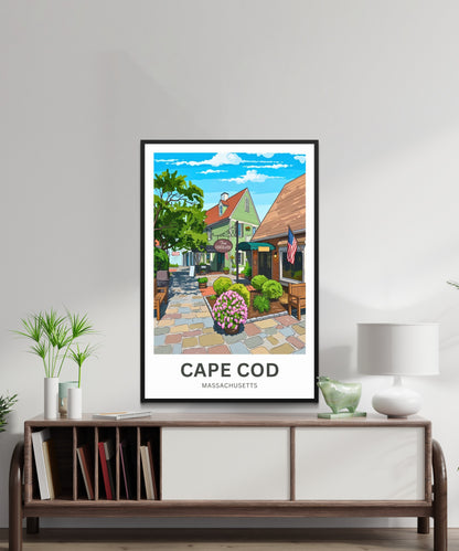 Cape Cod Travel Poster - Shops