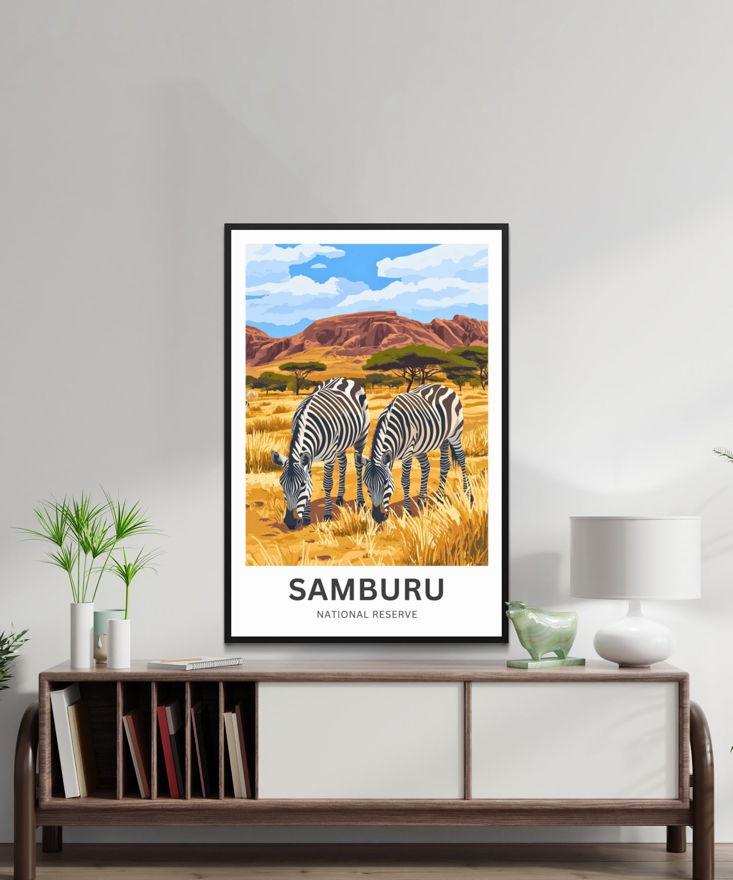 Samburu National Reserve Travel Poster - Africa's Untamed