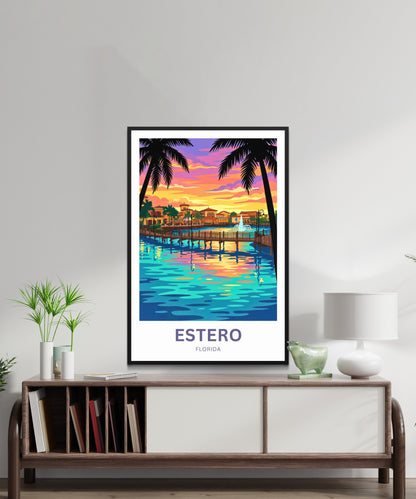 Estero Travel Poster - Coastal Living