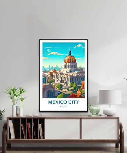 Mexico City Travel Poster