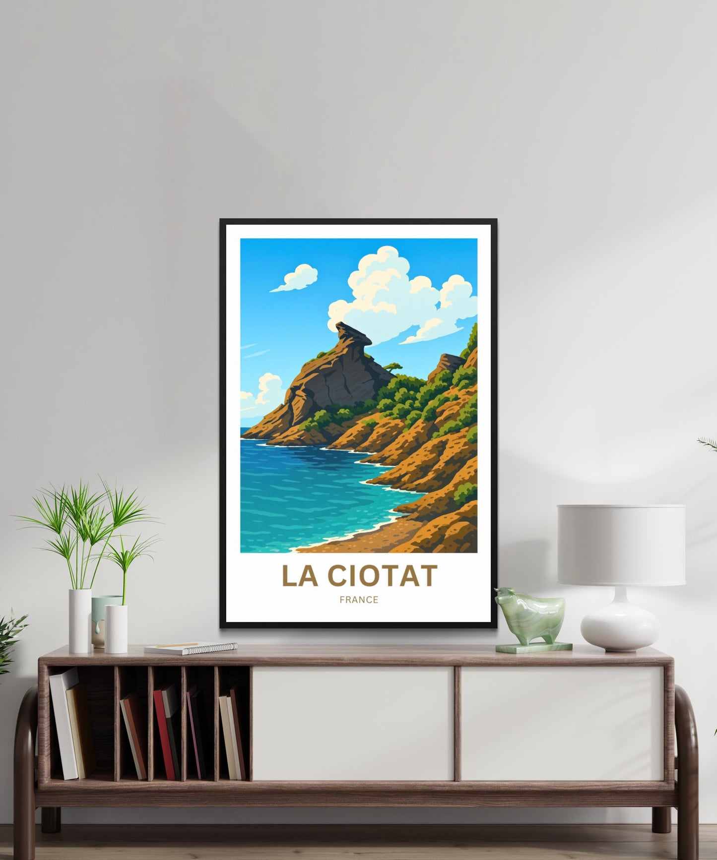 La Ciotat Travel Poster- The eagle's beak